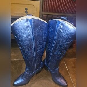 Gianni Bini Blue Boots New